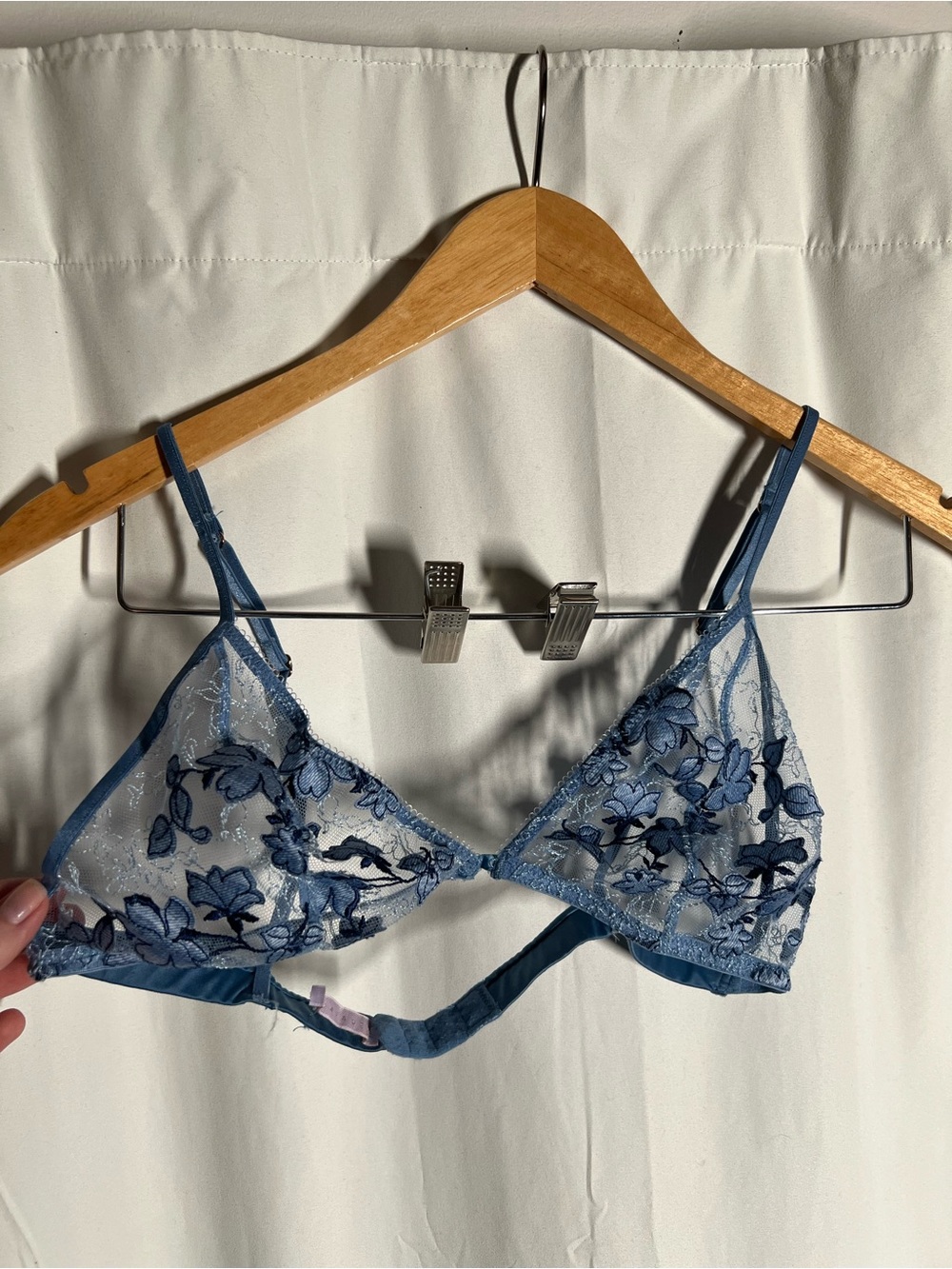 Savage X Fenty Blue Floral Lace Bralette